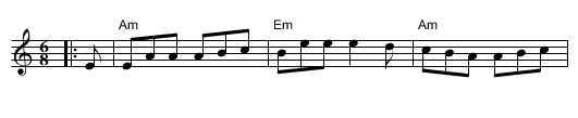 Coleraigne - staff notation