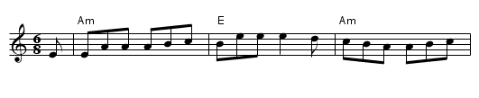 Coleraine - staff notation