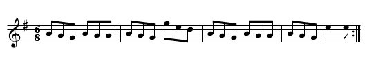 Colla Citheach - staff notation