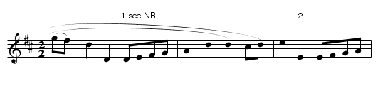 Collage Hornpipe. GS.032 - staff notation