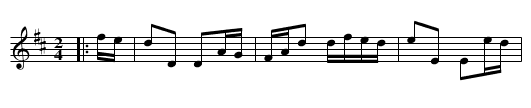 College Hornpipe - staff notation