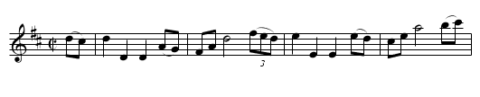 College Hornpipe - staff notation