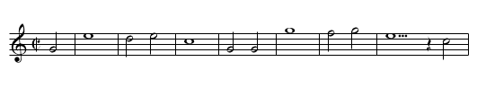 College Song - staff notation