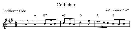 Collichur - staff notation