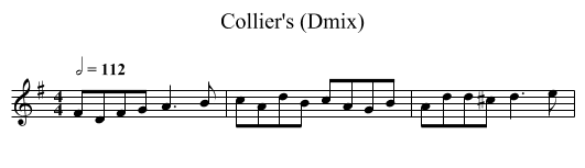 Collier's (Dmix) - staff notation
