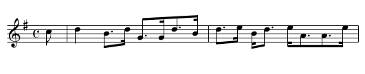 Colonel Fraser of Knocky - staff notation