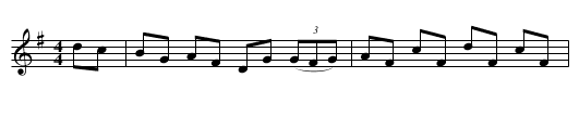 Colonel Fraser - staff notation