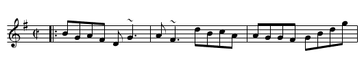 Colonel Fraser - staff notation