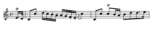 Colonel Hamilton of Pencaitland's Strathspey - staff notation
