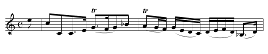 Colonel Mackay's Strathspey - staff notation