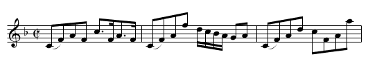 Colonel McLeod's Strathspey - staff notation