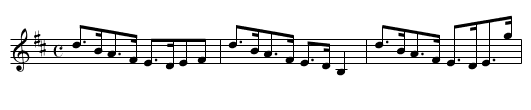 Colonel Montgomery - staff notation
