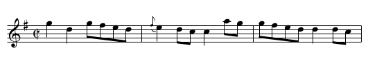 Colonel O'Hara - staff notation