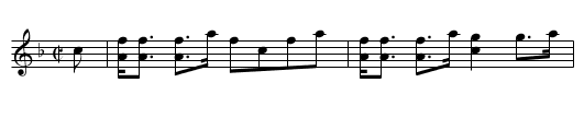 Colonel Small's Strathspey - staff notation