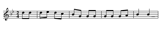 Coloradina (CT 499) - staff notation
