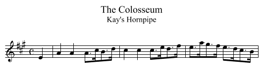 Colosseum, The - staff notation