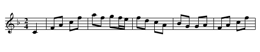Columbian Sett Figure 1 - staff notation