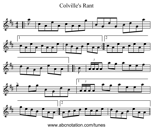 Colville's Rant - staff notation