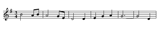 Come by the Hills - staff notation