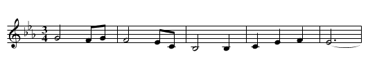 Come by the Hills - staff notation