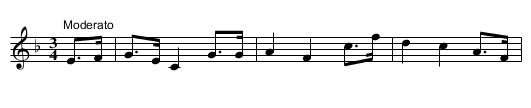 Come My Own One Version 1 of 4 - staff notation