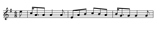 Come to Dinner - staff notation