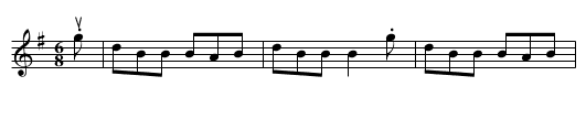 COME UNDER MY PLADDIE -- JIG - staff notation
