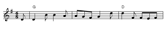 Come Up The Back Stairs - staff notation