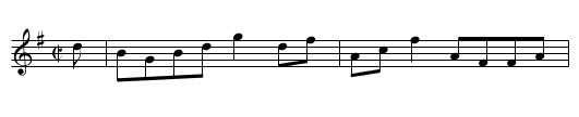 Comely Garden - staff notation