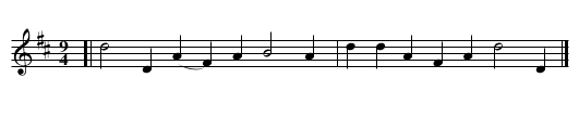 Comers of Largo Areell, The  - staff notation