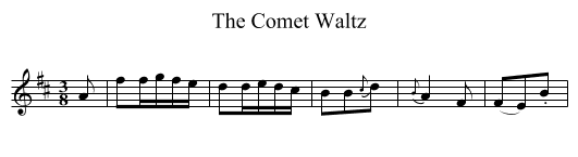 Comet Waltz, The - staff notation