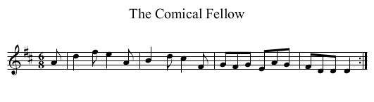 Comical Fellow, The - staff notation