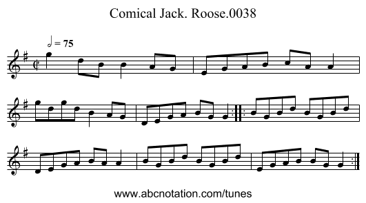 Comical Jack. Roose.0038 - staff notation