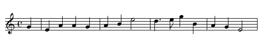 Comin Thro' the Broom My Jo - staff notation
