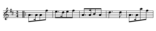 COMIN' THRO' THE RYE - staff notation