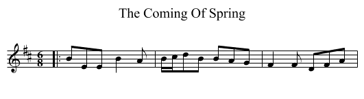 Coming Of Spring, The  - staff notation