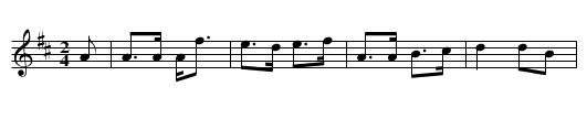 COMING THRO' THE RYE - staff notation