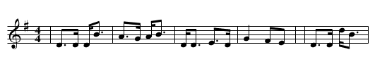 Comin'Through The Rye - staff notation