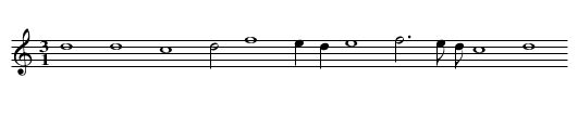 Comment suige de vostre cueur - staff notation