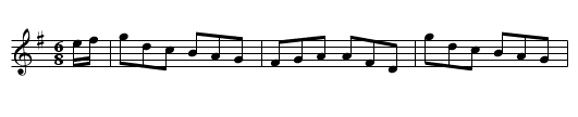Commodore Howe's Ramble - staff notation