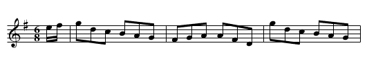 Commodore Howe's Ramble - staff notation