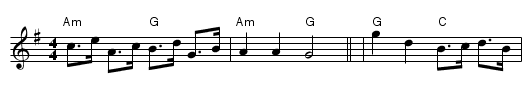 Common as Muck - staff notation