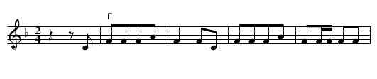 Compère Guilleri - staff notation