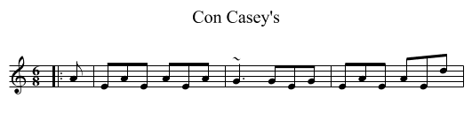 Con Casey's - staff notation
