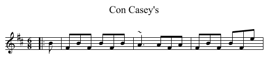 Con Casey's - staff notation