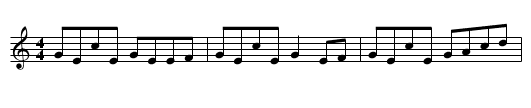 Con McGinley's - staff notation