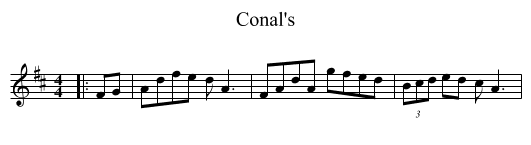 Conal's - staff notation