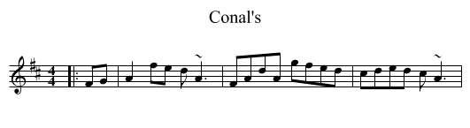 Conal's - staff notation