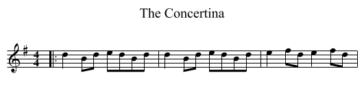Concertina, The  - staff notation