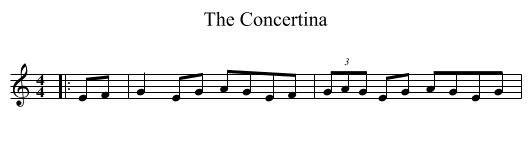 Concertina, The  - staff notation